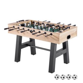 Foosball Table, 55 inch Standard Size Table, Indoor Full Size Foosball Tables for Home, Family, and Game Room, Durable Soccer Set, Includes 4 Bal