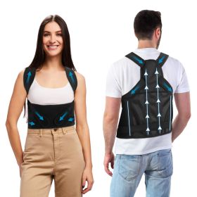 Posture Corrector for Women Men Adjustable Back Brace Posture Trainer Improve Hunchback Slouching Kyphosis Correction Invisible Under Clothes Upper Ba (Option: PostureCorrectorS)