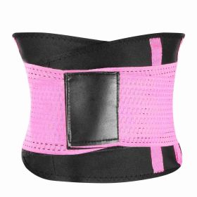 U-Shaped Slimming Waist Belt Body Abdominal Shapewear Sport Tummy Cincher Bands Office Ladies Postpartum Mothers (Option: WaistShaperLPink)
