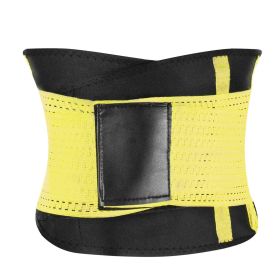 U-Shaped Slimming Waist Belt Body Abdominal Shapewear Sport Tummy Cincher Bands Office Ladies Postpartum Mothers (Option: WaistShaper3XLYellow)
