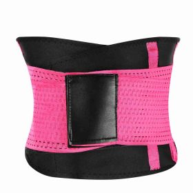 Waist Trainer Trimmer Slimming Belt Waist Cincher Trimmer Slimming Body Shaper Sport Girdle Belt Body Abdominal Shapewear for Office Ladies Postpartum (Option: WaistShaperXLRoseRed)
