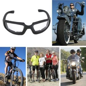 Motorcycle Riding Glasses Wind Resistant Bike Goggles UV Protection Resistant Padded Comfortable Outdoor Sport Goggles (Option: Clear)