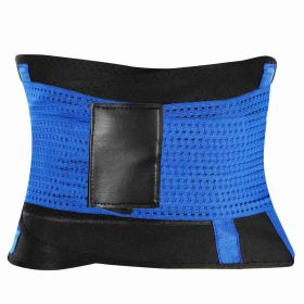 U-Shaped Slimming Waist Belt Body Abdominal Shapewear Sport Tummy Cincher Bands Office Ladies Postpartum Mothers (Option: WaistShaperLBlue)